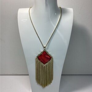 Kendra Scott, Kingston necklace, tomato mother of pearl